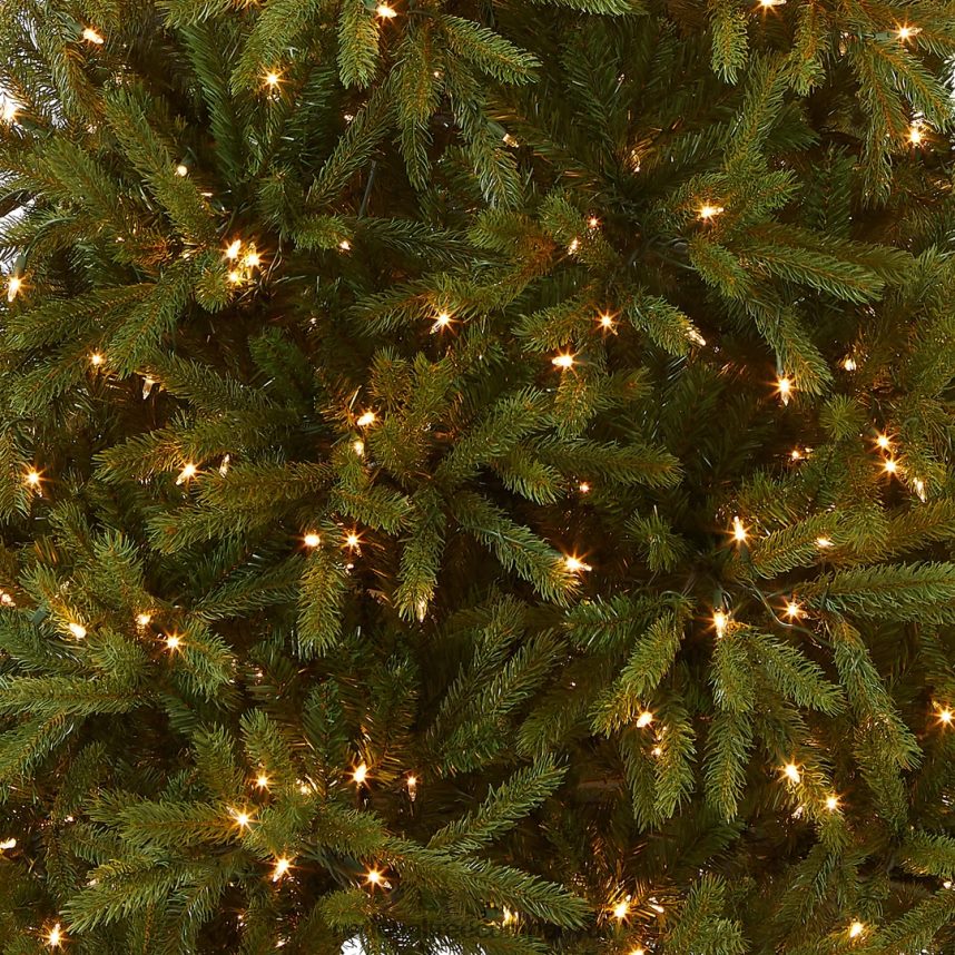 Trees | National Tree Company Pre-Lit Slim Artificial Christmas Tree Green Jersey Fraser Fir \Feel Real\ White Lights Includes Stand 75 Feet F2L4F3